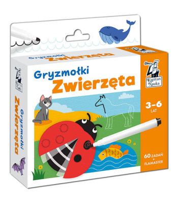 Zīmēšanas kartītes Gryzmołki. Dzīvnieki 3–6 gadi KS0686