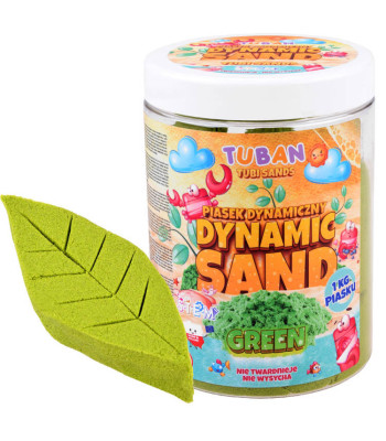 Tuban dinamiskās smiltis zaļā krāsā 1kg ZA4182