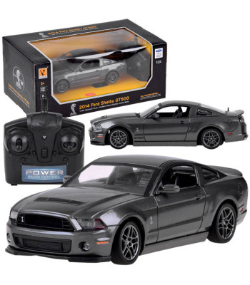 Radiovadāma automašīna sudraba krāsā, mērogs 1:24, Ford Shelby GT500 RC0585