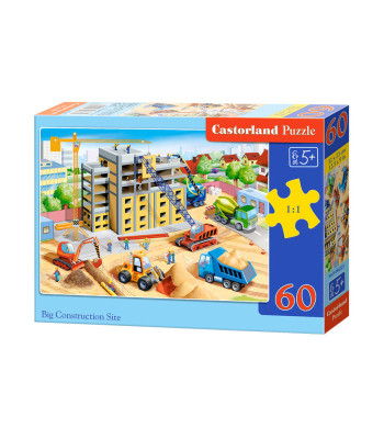 Big Construction Site puzle, B-066223, 60 detaļas, 32 x 23cm