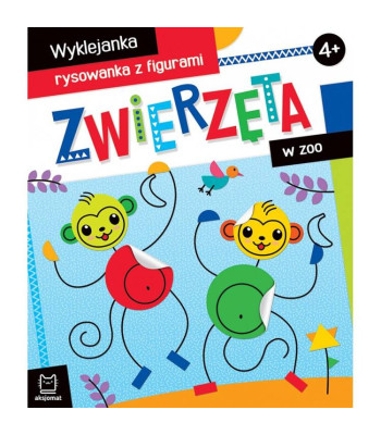 Aksjomat Dzīvnieki zoodārzā: uzlīmju un zīmēšanas grāmatiņa 4+ KS0729