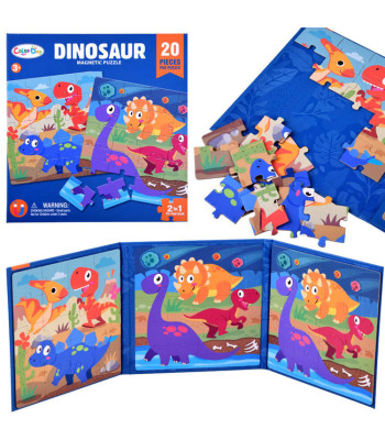 Magnētisko puzļu grāmatiņa Dinozauri ZA4268 40