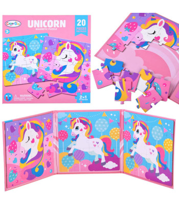 Magnētisko puzļu grāmatiņa Unicorn 40 ZA4269