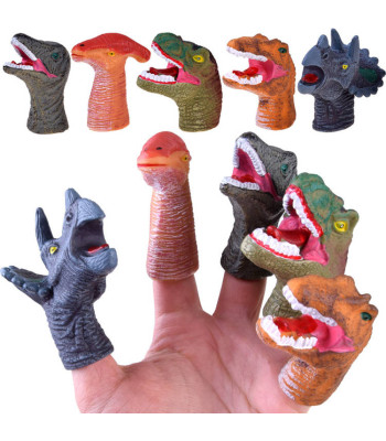 Gumijas dinozauru pirkstu lelles, 5 gab., ZA4333