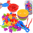 Dinozauru figūriņu komplekts krāsu un skaitīšanas apguvei