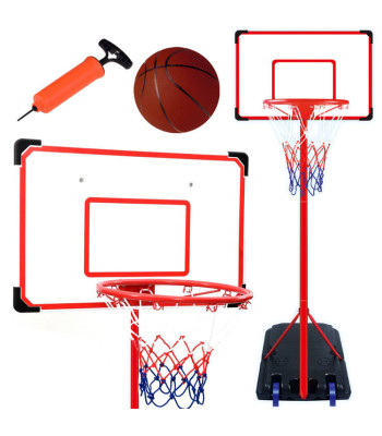 Basketbola grozs ar vairogu, bumbu un pumpi SP0701