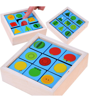 Izglītojoši koka klucīši attēlu veidošanai ZA4449