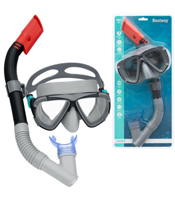Bestway Dominator Snorkel snorkelēšanas maska ar caurulīti, melna 14+ 24029