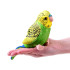 Zaļā viļņotā papagailis rotaļlieta 13 cm