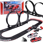 Elektriskais sacīkšu auto trases komplekts 2 AUDI automašīnas 4,5m RC0619