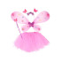 Gaiši rozā spīdošs Kostīms Mazajai Fejai Tauriņa Spārni ballītei ZA4805 JR