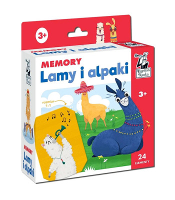 Kapitan Nauka atmiņas spēle „Lamas un alpakas” 3+ GR0636