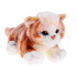 Plīša kaķis ruds kaķēns guļošs 30 cm