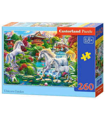 Bērnu puzle Unicorn Garden – vienradžu dārzs, 260 elementi, B-27590