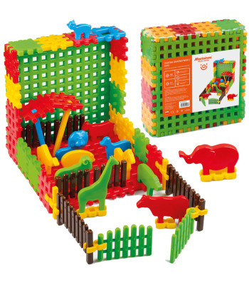 Marioinex Zoo konstrukciju kluči, 50 gab., Wafle ZA5037