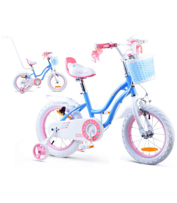 RoyalBaby STAR GIRL meiteņu velosipēds, zils 14