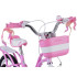 Bērnu retro velosipēds ar groziņu un sānu riteņiem RoyalBaby Little Swan RB16-18 16"