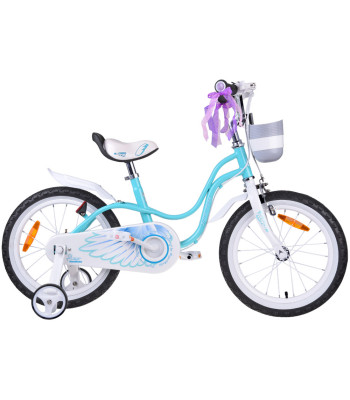 Bērnu velosipēds RoyalBaby Little Swan ar groziņu un sānu riteņiem RB16-18, 16
