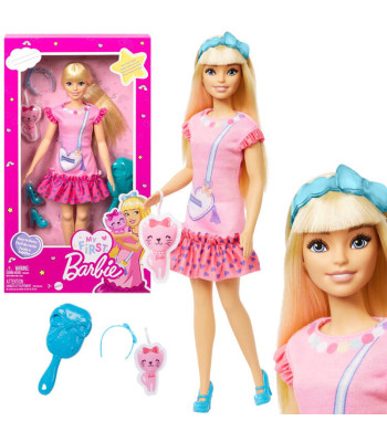 My First Barbie pirmā lelle ar elastīgām ekstremitātēm un kaķēnu HLL19 ZA5081
