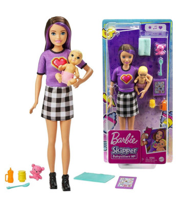 Lelle Barbie aukle ar zīdaini un piederumiem Skipper GRP11 ZA5084