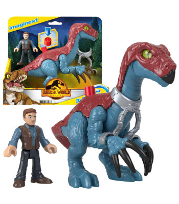 Imaginext Jurassic World figūru komplekts Therizinosaurus + Owen ZA5096