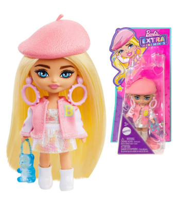 Stilīga modes lelle Barbie Extra Mini Minis ar bereti HLN48 ZA5105C
