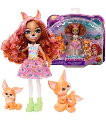 Enchantimals lelle Filigree Fox ar Perk un lapsu ģimeni, komplekts ZA5106