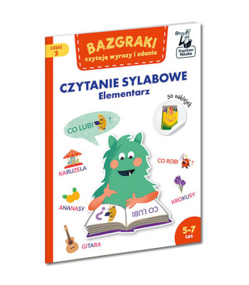 Bazgraki lasa vārdus un teikumus. Ābece, 2. daļa – zilbju lasīšana 5–7 gadi KS0879