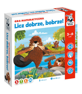 Kapitan Nauka matemātiskā izglītojošā spēle “Skaiti pareizi, bebr!” GR0673