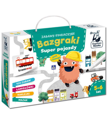 Kapitan Nauka Bazgraki Super pojazdy izglītojošas spēles un mīklas KS0883