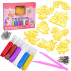 Radošais komplekts atslēgu piekariņu veidošanai Zrób to Sam Szablony Farby ZA5208