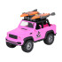 Rotaļu auto roza džips ar gaismām un skaņām