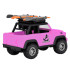 Rotaļu auto roza džips ar gaismām un skaņām