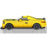 Tehniskie klucīši 319 detaļas + uzlīmes dzeltena sporta automašīna ZA5260
