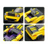 Tehniskie klucīši 319 detaļas + uzlīmes dzeltena sporta automašīna ZA5260