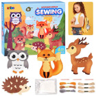 Kreatīvs komplekts paštaisītu meža dzīvnieku filca komplekts ZA5274