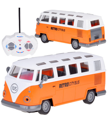 Retro pilsētas autobuss ar tālvadības pulti RETRO CITY BUS RC0677 23,5 x 10 x 9 cm