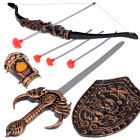 Bruņinieka komplekts Loks Zobens Vairogs Kostīms