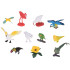 Krāsainu eksotisko putnu figūriņu komplekts, 10 gab. ZA5295
