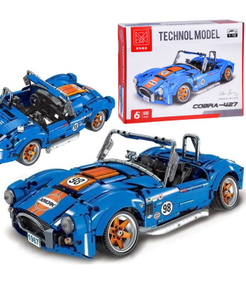 Tehnisko klucīšu komplekts sporta automašīnai – 1816 elementi, Cobra-427 ZA5307