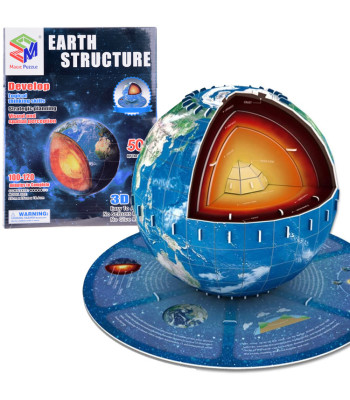 3D puzle Zemeslode, 50 elementi, Zemes struktūra ZA5348