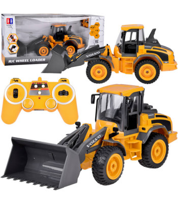Tālvadības VOLVO buldozers ar kustīgu lāpstu, gaismām un skaņu RC0690 1:16