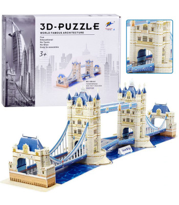 3D puzle Tower Bridge, telpiska Londonas puzle, 120 elementi, ZA5399