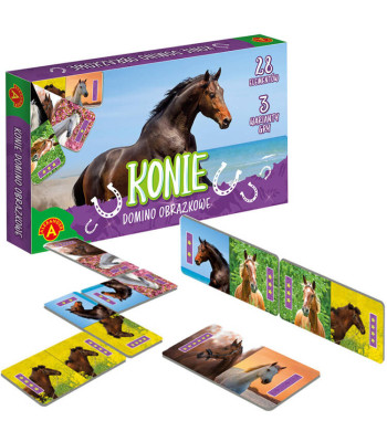 Alexnader attēlu domino Zirgi, 3 spēles varianti GR0701