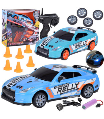 Tālvadības automašīna driftam AUTO drift ar pulti un konusiem RC0697