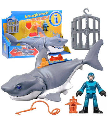 Mattel Imaginext Mega mehāniskais haizivs uzbrukums ar kustīgu žokli ZA5438