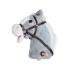 Hobby Horse zirgs uz kociņa ar auļošanas un zviegšanas skaņām, kustīgs purns ZA5442
