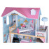 Liela koka leļļu māja + koka mēbeles pasteļkrāsās ZA5457