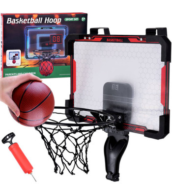 Basketbola groza komplekts ar rezultātu tablo un bumbu SP0809