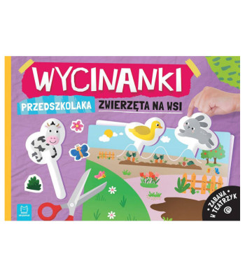 Aksjomat izgriezumu grāmatiņa pirmsskolas vecuma bērniem: lauku dzīvnieki un teātra spēle KS1002